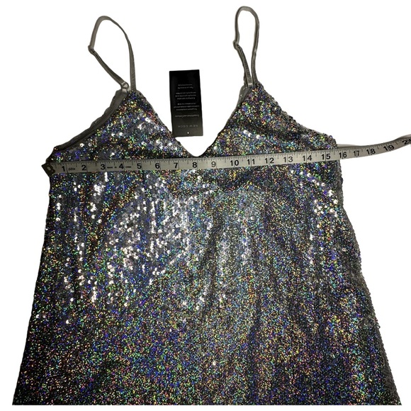NEW LOOK | NWT Sequin Sparkling Mini Slip Dress - Picture 9 of 13